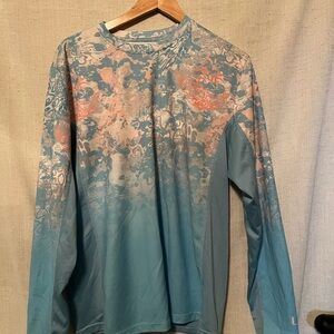 Huk Abstract Pattern Long Sleeve Men's Shirt Size M